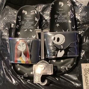 The Nightmare Before Christmas Kids' Slide Sandals - Black